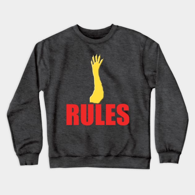 Paw Rules Crewneck Sweatshirt by Tyler Teej